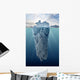 Iceberg with Underwater View Wall Decal