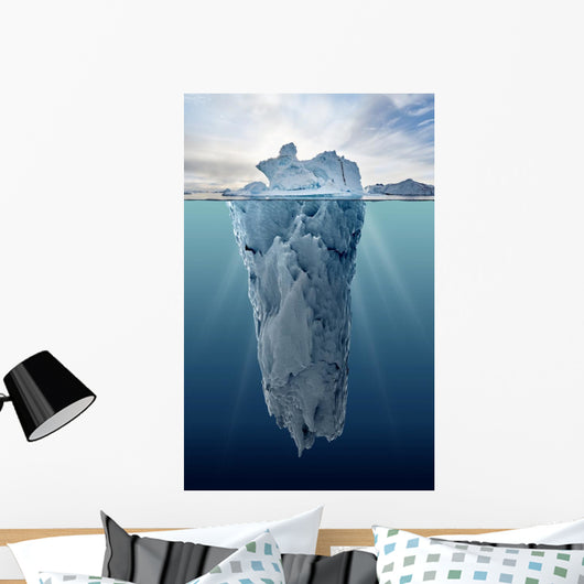 Iceberg with Underwater View Wall Decal