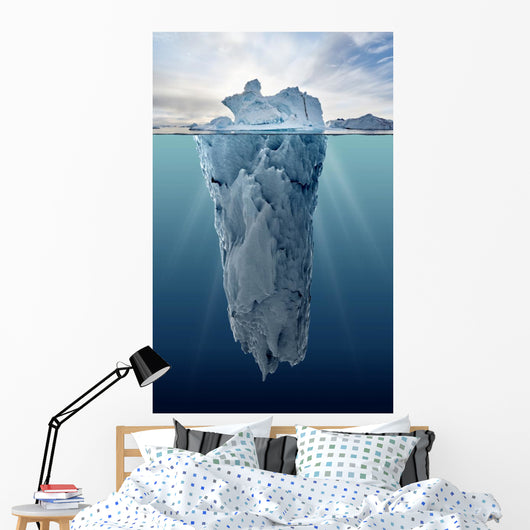 Iceberg with Underwater View Wall Decal
