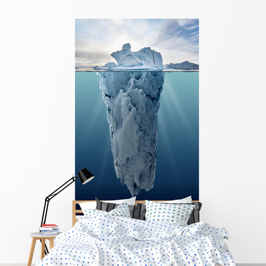Iceberg with Underwater View Wall Decal