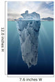Iceberg with Underwater View Wall Decal