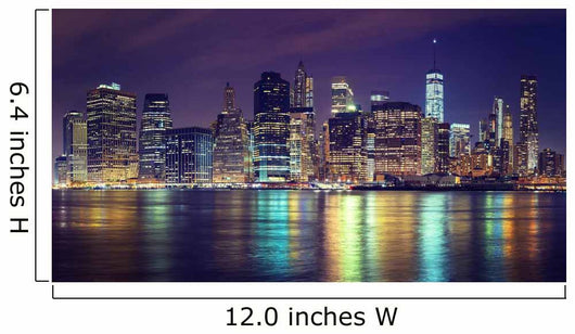 Vintage Toned Manhattan Skyline Wall Decal