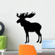 Moose Vector Silhouette White Wall Decal