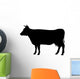 Black Cow Silhouette Wall Decal