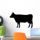 Black Cow Silhouette Wall Decal