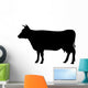 Black Cow Silhouette Wall Decal