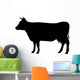 Black Cow Silhouette Wall Decal