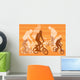 Vector Image Few Cyclists Wall Decal