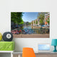 Biking Amsterdam Canal Holland Wall Decal