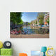 Biking Amsterdam Canal Holland Wall Decal