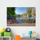 Biking Amsterdam Canal Holland Wall Decal
