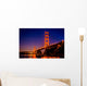 Golden Gate Bridge at Night San Francisco Wall Decal