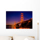 Golden Gate Bridge at Night San Francisco Wall Decal