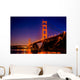 Golden Gate Bridge at Night San Francisco Wall Decal