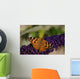 Purple Flowers Butterfly Wall Decal