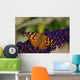 Purple Flowers Butterfly Wall Decal
