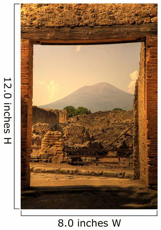 Ruins Pompeii Wall Decal