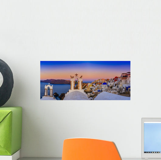 Santorini Greece Oia Sunset Wall Decal