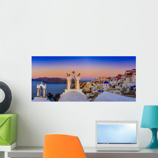 Santorini Greece Oia Sunset Wall Decal