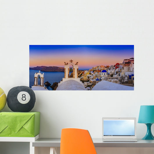 Santorini Greece Oia Sunset Wall Decal