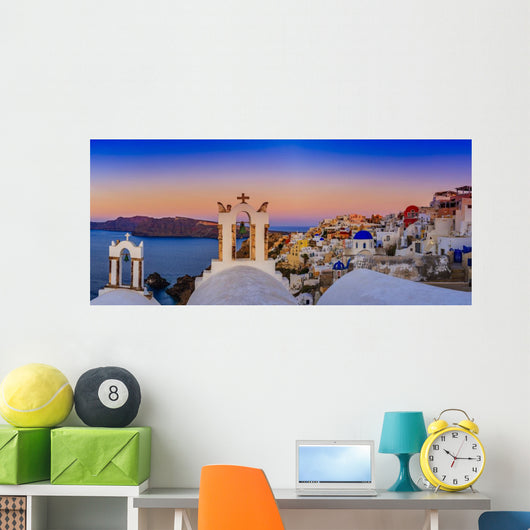 Santorini Greece Oia Sunset Wall Decal