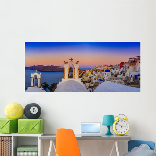 Santorini Greece Oia Sunset Wall Decal