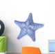 Light Blue Starfish White Wall Decal