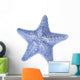 Light Blue Starfish White Wall Decal