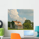 Missouri Barn with Cumulus Clouds Wall Decal
