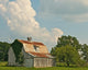 Missouri Barn with Cumulus Clouds Wall Decal