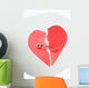Red Paper Heart Joined Wall Decal