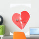 Red Paper Heart Joined Wall Decal