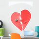 Red Paper Heart Joined Wall Decal