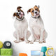 Two American Bulldogs Wall Decal