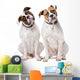 Two American Bulldogs Wall Decal