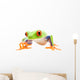 Frog Walking Closeup White Wall Decal