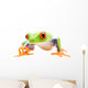Frog Walking Closeup White Wall Decal
