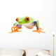 Frog Walking Closeup White Wall Decal