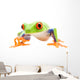 Frog Walking Closeup White Wall Decal