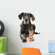 Great Dane and Orange Cat Wall Decal