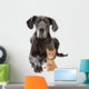 Great Dane and Orange Cat Wall Decal