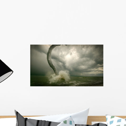 Ocean Tornado Storm 3D Wall Decal
