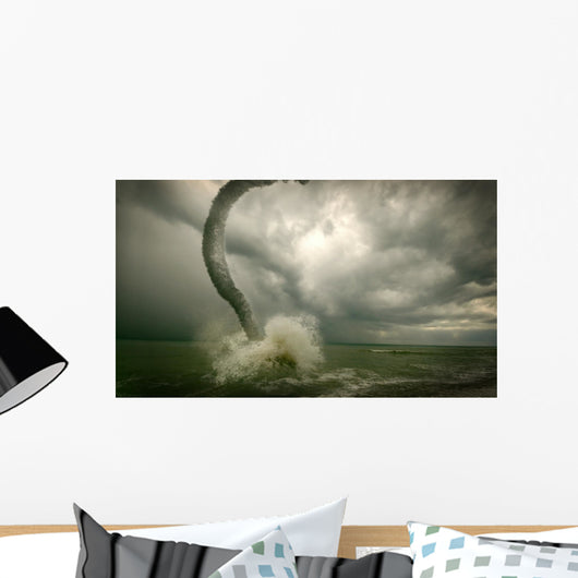 Ocean Tornado Storm 3D Wall Decal