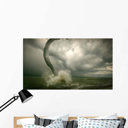 Ocean Tornado Storm 3D Wall Decal