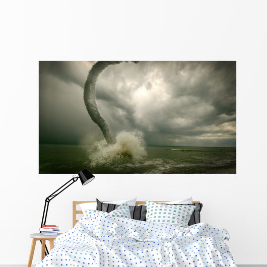 Ocean Tornado Storm 3D Wall Decal