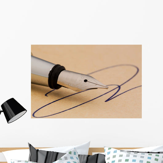 Unterschrift Und F Llhalter Wall Decal