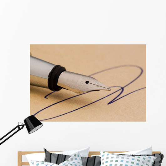 Unterschrift Und F Llhalter Wall Decal