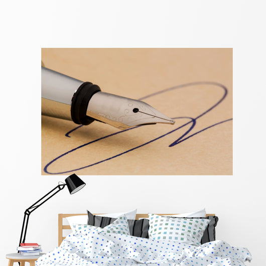 Unterschrift Und F Llhalter Wall Decal