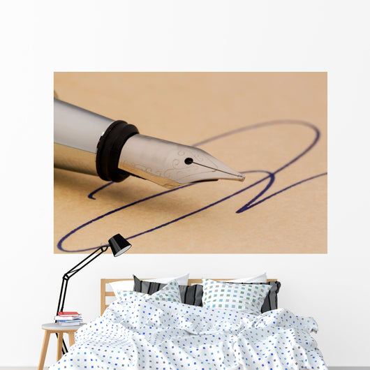 Unterschrift Und F Llhalter Wall Decal