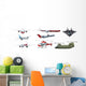 Different Kind Fighting Jet Wall Decal Sticker Set